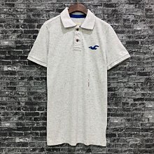 Maple麋鹿小舖 Hollister Co ＊ HCO 淺灰色海鷗POLO衫 ＊( 現貨L號 )