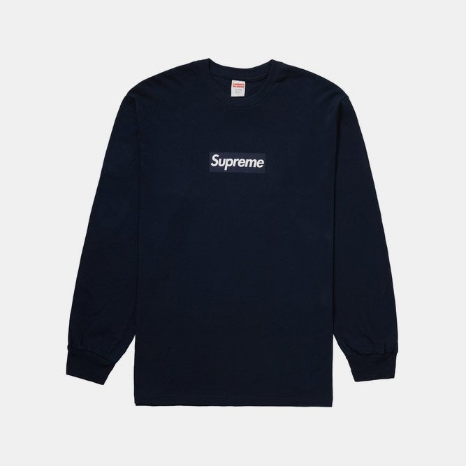 Supreme Box Logo L/S Tee 白 S-