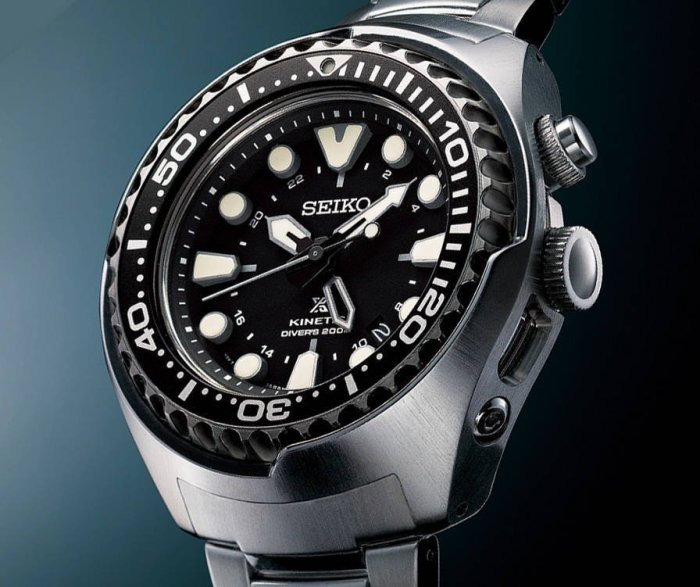 【金台鐘錶】SEIKO PROSPEX 人動能 鮪魚罐頭GMT藍寶石鋼帶腕錶-黑 SUN019 SUN019P1