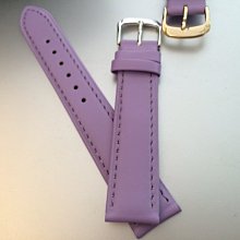 【錶帶家】『品質嚴選』LIMA 義大利高級柔軟細緻小羊皮素面淺紫色粉紫色真皮錶帶20mm 18mm 16mm