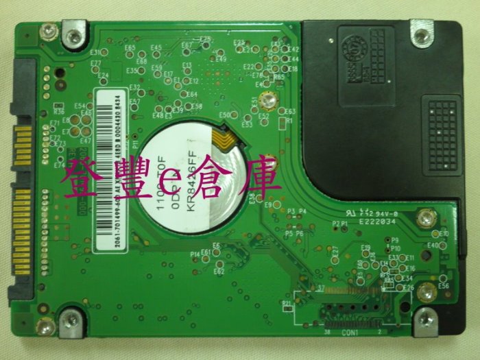 【登豐e倉庫】 DF808 WD2500BEVS-60UST0 250G SATA 電路板(整顆)硬碟