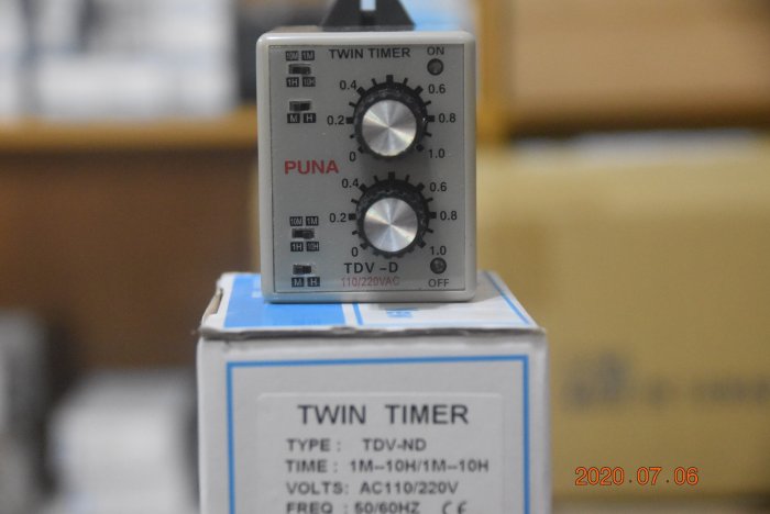 PUNA 雙調限時繼電器 TDV-N□  雙調計時器 多段式限時繼電器 雙調TIMER  TWIN TIMER