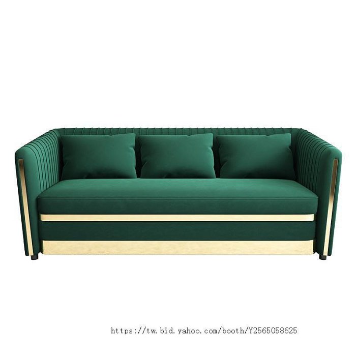 現代時尚 港式布藝沙發輕奢三人位沙發網紅款客廳絨布沙發椅套裝
