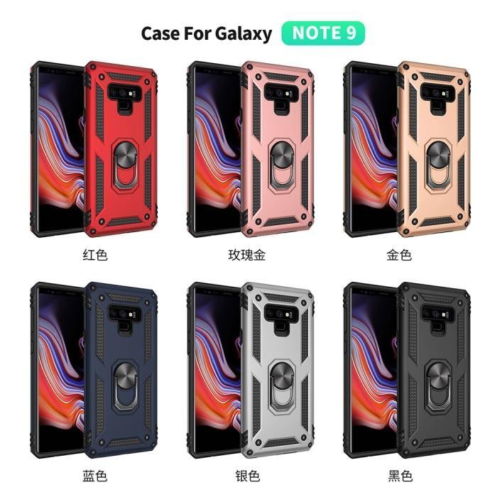 三星A750 A72018 A10  A50 A51盔甲防摔指環支架手機套保護軟殼 note10 9 note8 S8