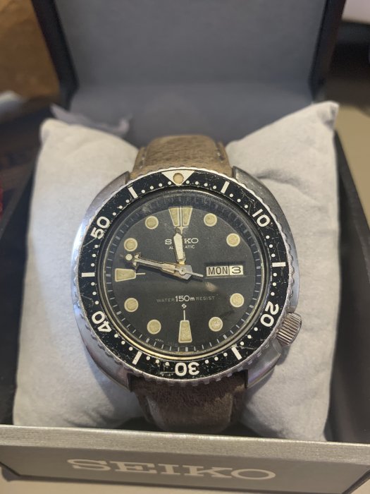 經典vintage seiko 1980 當代turtle 全原裝 dial 面盤！超有品位 已在seiko博物館展示