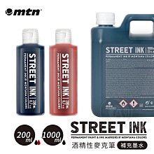 『ART小舖』MTN西班牙蒙大拿 街頭塗鴉系列 酒精性 麥克筆/流汁筆 補充墨水200/1000ml 單瓶