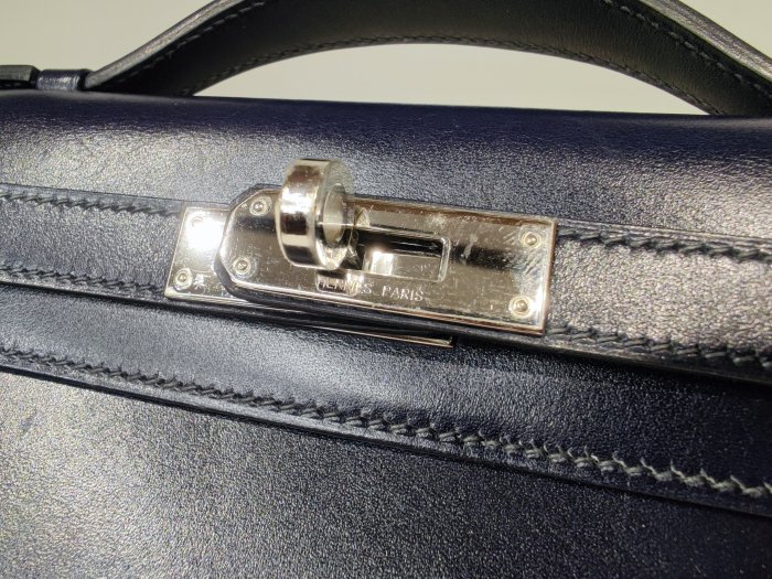 愛馬仕 Hermes Kelly Longue 比Cut更稀有 BOX皮 框J 手拿包 凱莉包