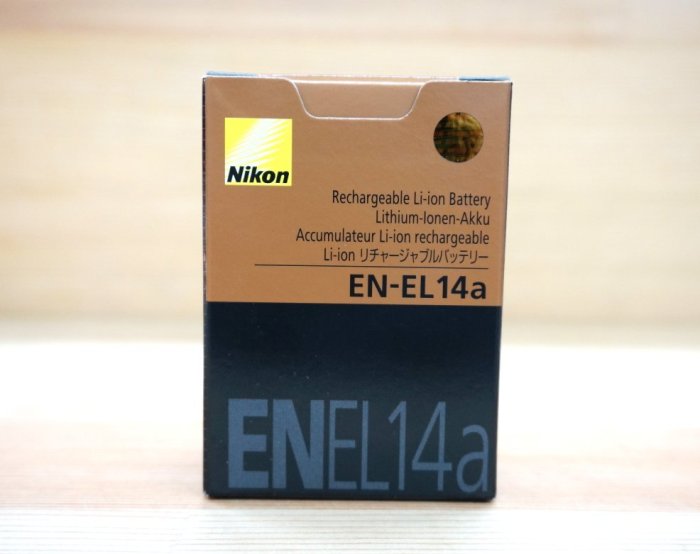 【中壢NOVA-水世界】Nikon EN-EL14a ENEL14a 原廠 電池 鋰電池 高容量版 1230mAh 盒裝