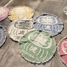 ˙ＴＯＭＡＴＯ生活雜鋪˙日本進口雜貨純棉日本新年大福神 感謝圖騰家飾地墊 桌巾裝飾(預購)