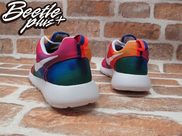 BEETLE NIKE ROSHE RUN TIE DYE 繽紛 彩虹 RAINBOW 慢跑鞋 655206-518