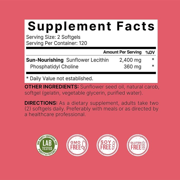 買2送1 出口向日葵卵磷脂軟膠囊Sunflower lecithin softgels仙慕優選