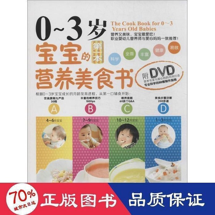 0-3歲寶寶的本營養美食書 婦幼保健 杜,葉靜     9787536477