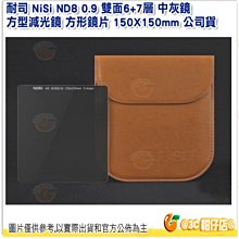 送清潔擦 耐司 NiSi ND8 0.9 雙面6+7層 中灰鏡 方型減光鏡 方形鏡片 150X150mm 公司貨