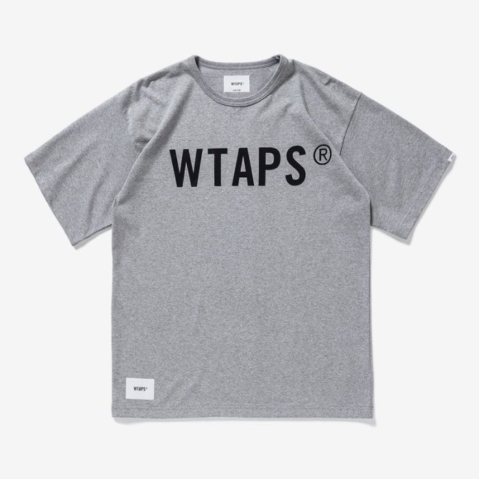 全新真品WTAPS 21SS BANNER / SS / COTTON tee 短袖T恤t-shirt 灰色L號