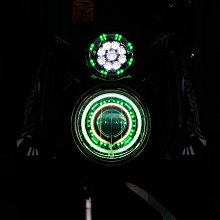 GAMMAS HID 台中廠 三葉YAMAHA BWS'X 大B 鐵男-9晶LED滿天星 光圈   鋼鐵人 小燈18