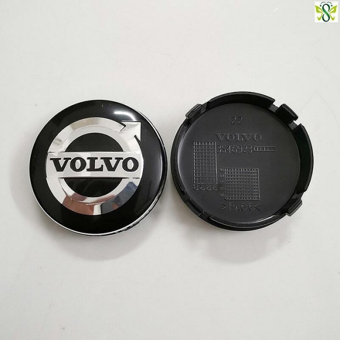 4個64mm輪轂蓋 VOLVO輪胎中心蓋 ABS塑膠蓋 沃爾沃輪轂車標XC90 V90 V40 XC40