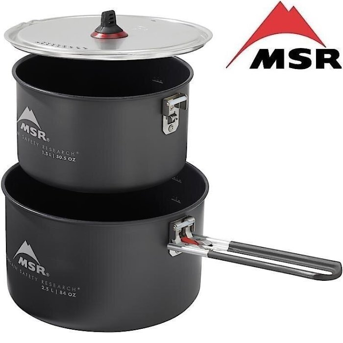 MSR Ceramic 2-Pot Set 陶瓷硬鋁不沾鍋組 1.5L+2.5L 13232