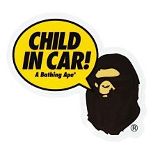 【日貨代購CITY】2021SS BAPE APE HEAD CHILD IN CAR STICKER 猿人 貼紙 現貨