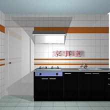 家事達] 標準不鏽鋼台面 定規廚具/流理台(不含上櫃)210cm 特價