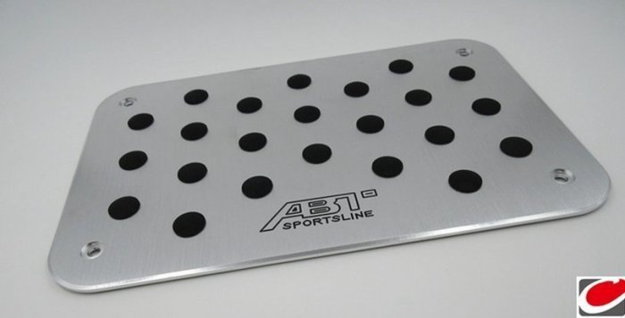 【熱賣精選】汽車腳踏板金屬腳踏板鋁合金踏板汽車地毯踏板ABT改裝標-LK139301
