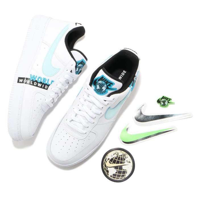 【Luxury】正品 Nike Air Force 1 '07 AF1 空軍一號 滑板鞋 黑白串標 螢光 藍白 三款