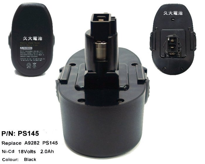 ✚久大電池❚ 百工 BLACK & DECKER 電動工具電池 PS145 A9282 18V 2000mAh