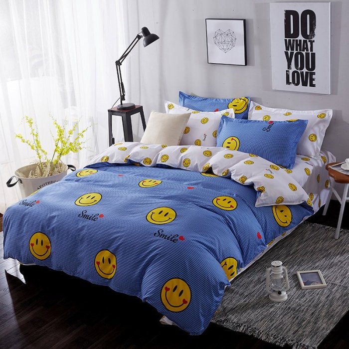 床包【RS Home】雙人標準5呎床包被套枕套沙發套沙發罩保潔墊床墊四件組[Smile]