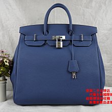 優買二手精品名牌店 HERMES TOGO 荔枝皮 HAC BIRKIN 40 銀釦 鉑金包 手提包 醫生包 稀少 激新