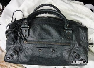 喬瑟芬【BALENCIAGA】清倉$36000~TWIGGY*128523 ANTHRACITE鉛灰*1202手提機車包