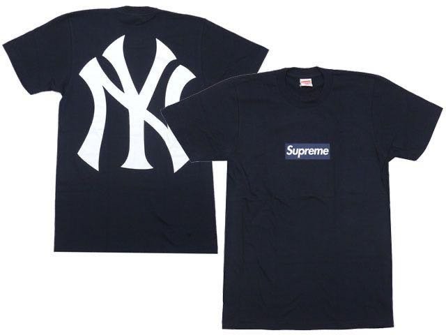 現貨- Supreme x New York Yankees Box Logo 深藍洋基| Yahoo奇摩拍賣