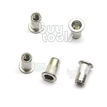 台灣工具-INSERT NUT SERIES 高品質不鏽鋼拉帽、台灣製歐盟標準、M5*圓型*大唇*壓花、每顆售價「含稅」