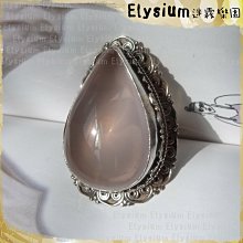 Elysium‧迷霧樂園 〈RRQ002E〉尼泊爾‧ 國際戒圍11_超大水滴 冰種 粉晶 925銀手工戒指