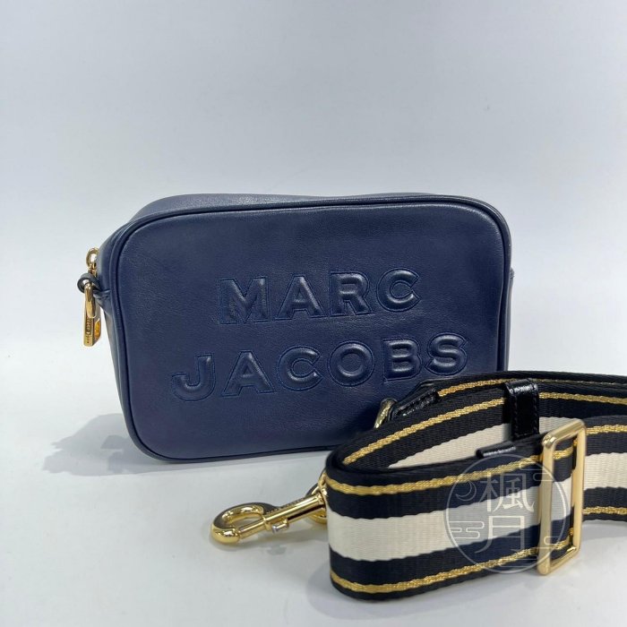 【一元起標 05/16】MARC JACOBS M0014465 421 深藍相機包 精品包 精品側背包 側背包 肩背包