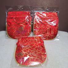 【競標網】高檔漂亮手工拉式紅色繡花袋3個13*11cm3個(回饋價便宜賣)限量10組(賣完恢復原價200元)