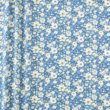 日本 Liberty 棉布 CHECK & STRIPE 限定色 藍底色  一呎30x110cm=360元