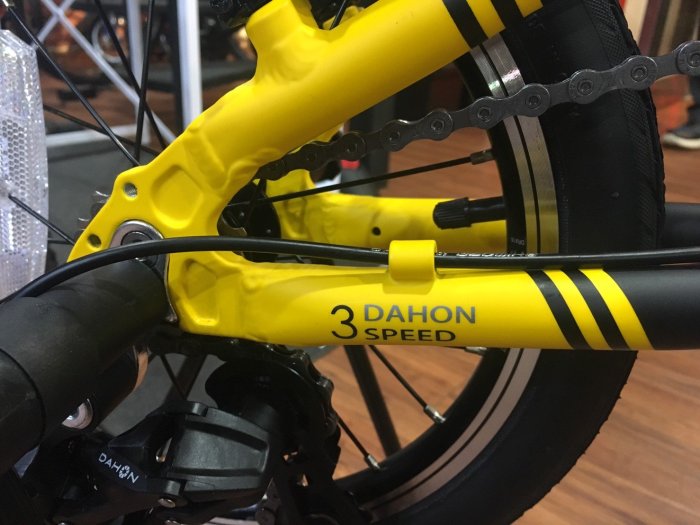 小哲居 DAHON K3 4色 黑黃黑藍  3速摺疊車 14吋輪組 收折體積超小 可刷國旅卡 24期刷卡分期零利率 免運