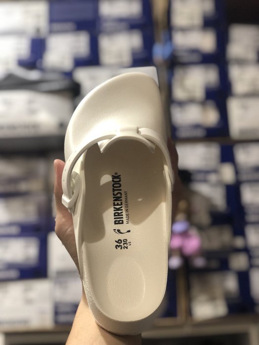 全新 BIRKENSTOCK ARIZONA EVA 129423 黑白防水包頭橡膠勃肯 Boston Eva