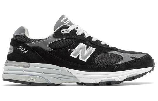 代購】New Balance 993 黑灰灰白麂皮網面運動慢跑鞋MR993BK | Yahoo