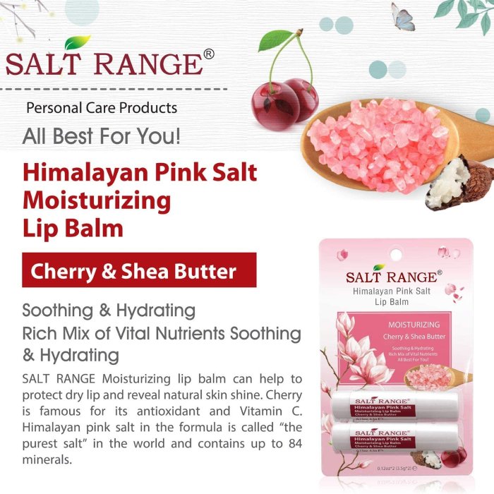 美國 Salt Range [ 喜馬拉雅鹽礦帶護唇膏 ] Himalayan Pink Salt lip balm 全新