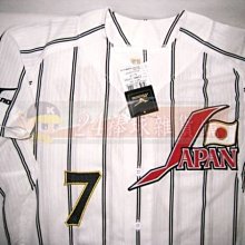 貳拾肆棒球-日本帶回-受注生產Mizuno pro日本代表職棒羅德西岡剛球員版球衣