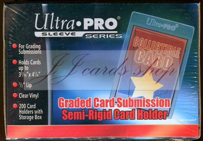 【☆ JJ卡舖 ☆】美國原廠 Ultra Pro 送 鑑定卡 專用 軟殼 卡套 (圖式為盒裝200個) 型號:43000