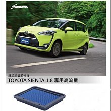 ☆光速改裝精品☆SIMOTA TOYOTA SIENTA 1.8 專用高流量