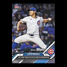 【帝國棒球商城】今永昇太 18 1/3 無失分維持 ERA 0 紀錄 2024 新人 RC Topps now MLB 球員卡