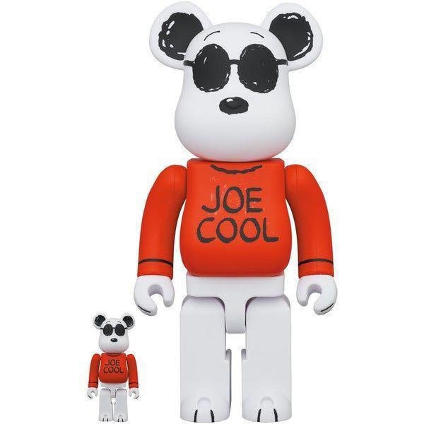 全新Bearbrick 400% & 100% joe cool peanuts snoopy 墨鏡史努比