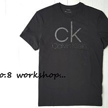 ☆【CK男生館】☆【Calvin Klein LOGO亮面印圖短袖T恤】☆【CK001F6】(L)