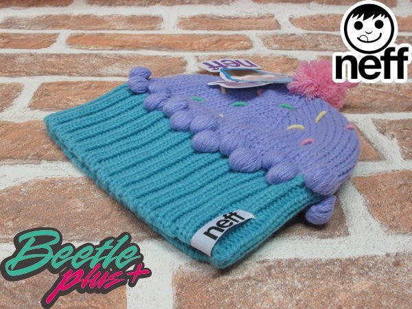 BEETLE PLUS 西門町實體店面 美國 NEFF CUPCAKE CONFFETI BEANIE 蛋糕 毛帽 蛋糕帽 藍 紫 藍莓