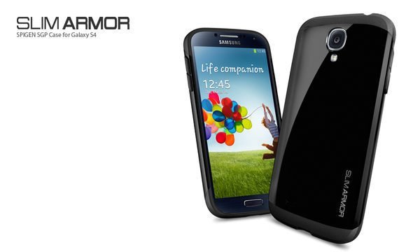 【3C共和國】SGP SAMSUNG GALAXY S4 Slim ARMOR 雙層護盾式 保護殼 『靈魂黑』