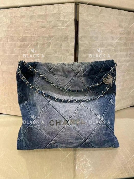 【BLACK A】CHANEL 23P 牛仔22 Bag 價格私訊