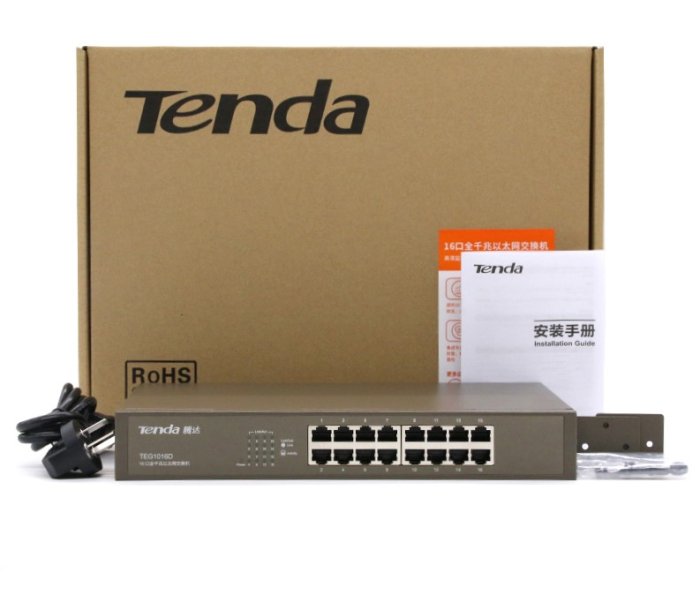 現貨 Tenda交換器 16埠 16口 TEG1016D 1000M Giga Switch HUB 交換機 千兆交換器