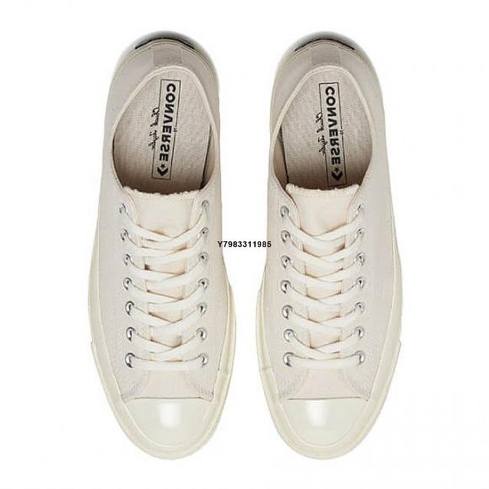 CONVERSE CHUCK 70 1970 米白 米色 棉麻 全白 原色 男女鞋 慢跑鞋同款 162211C 休閑